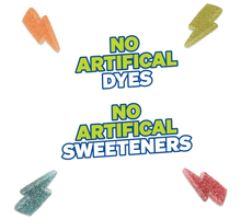 Assorted Flavors Sour Strikes - No Artificial Dyes - No Artificial Sweeteners - USGM2009-12X - USGM1007-9X - USGM2005 - USGM3007-BX - USGM2011